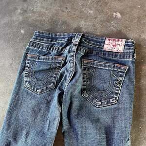 vintage 90s true religion slim flared made in usa low rise womens jeans size 27